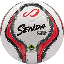 Senda Rio Training Futsal Ball for Upto 13 Years, Size 4, Red/Grey