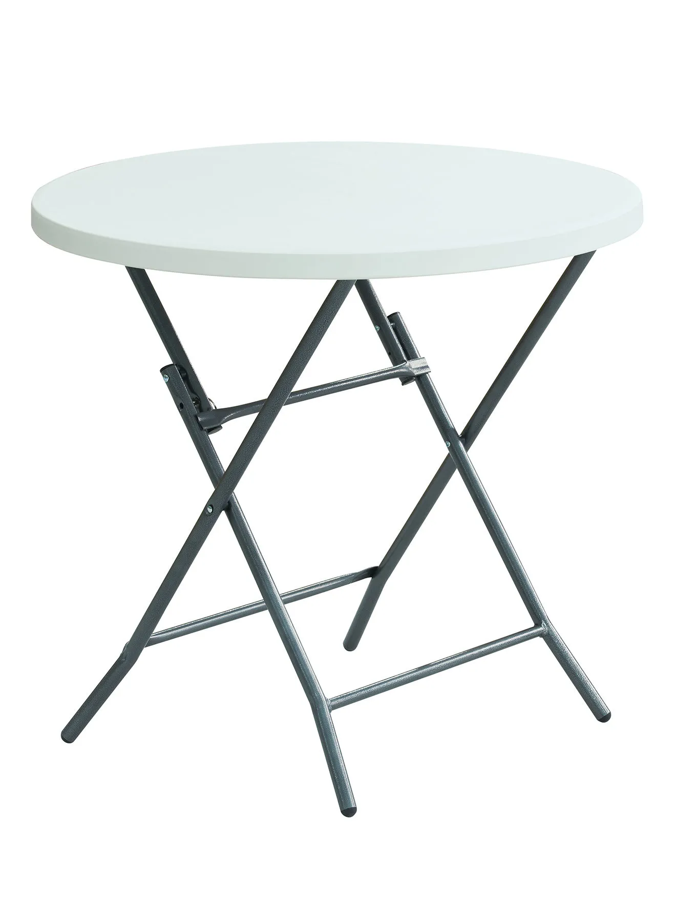 Amal Plastic Foldable Table - Outdoor And Camping - White Plastic 99 X 81 X 5 Cm Round best white 99 X 81 X 5cm