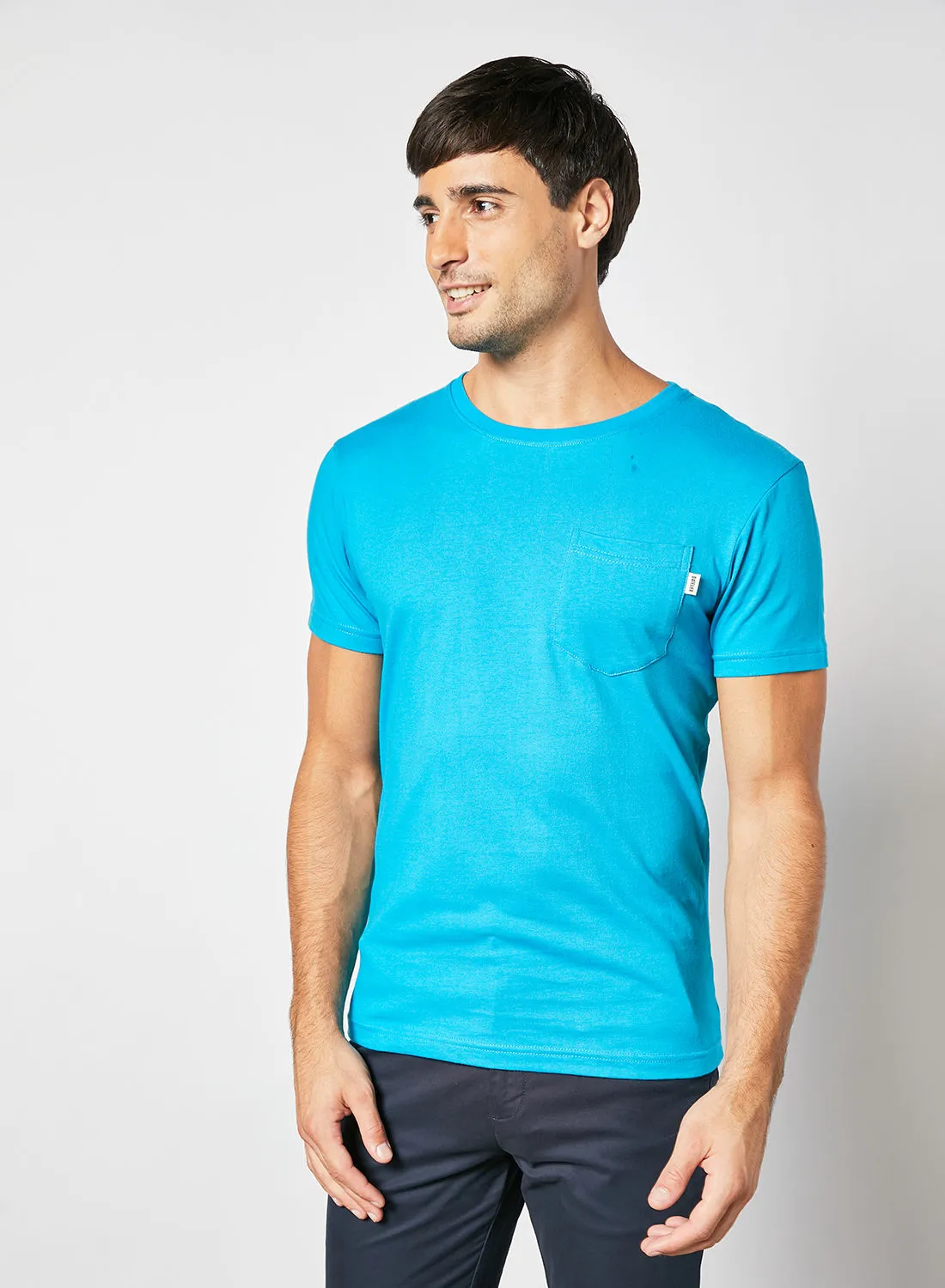 Sivvi x D'Atelier Patch Pocket T-Shirt أزرق فاتح
