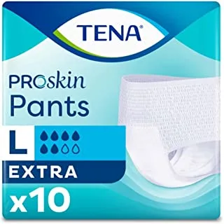 TENA Proskin Extra Incontinence Adult Pants, Large, 10 Count