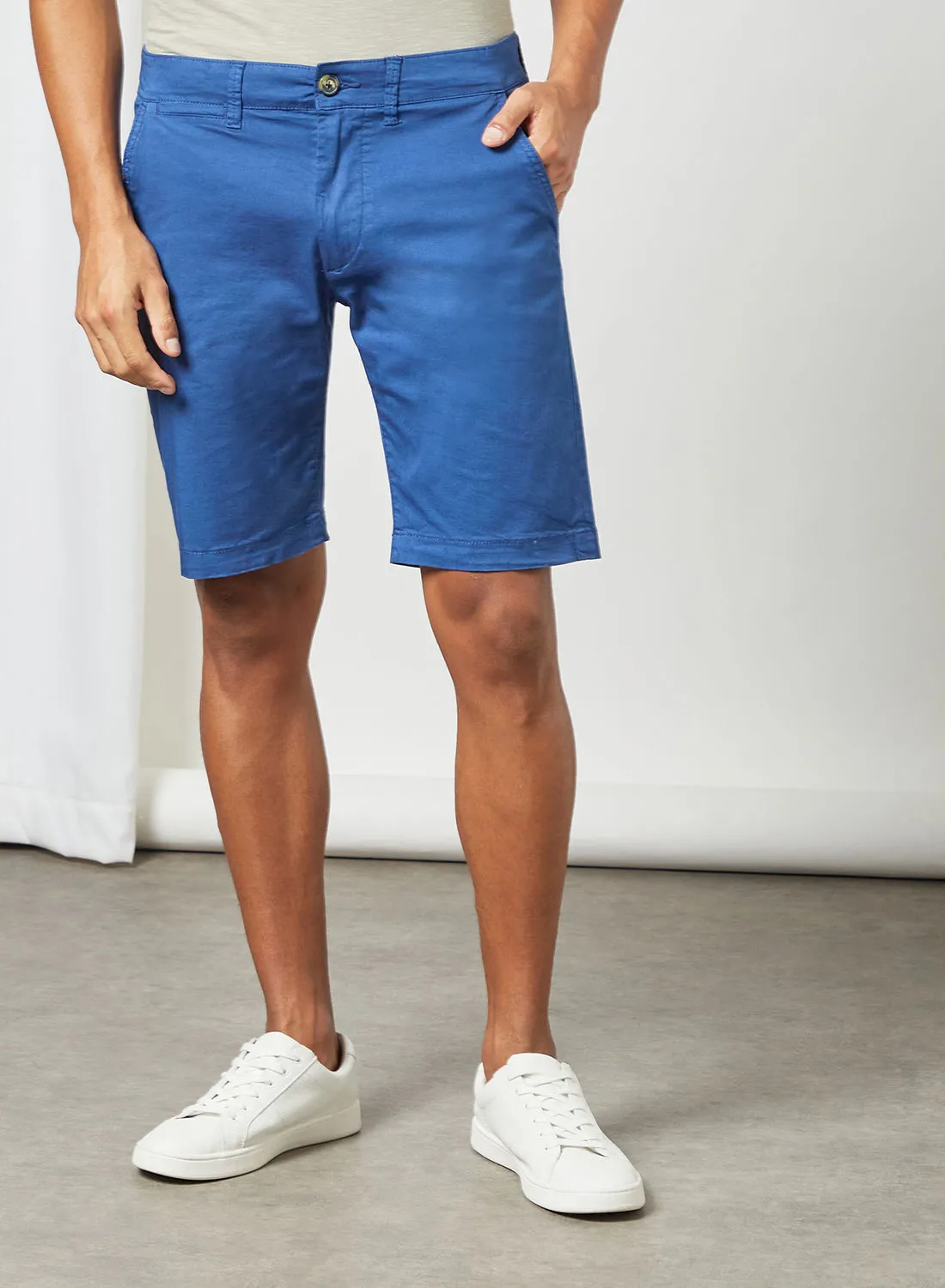Pepe Jeans LONDON Chino Bermuda Shorts Blue