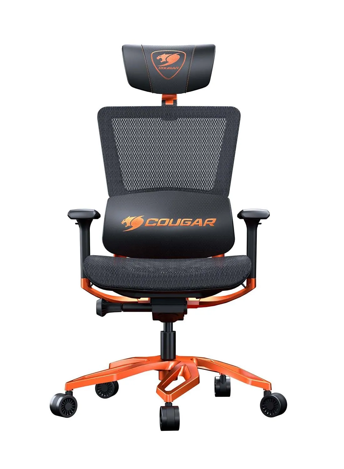 كرسي الألعاب كوجار المريح Argo بهيكل فولاذي ونظام التحكم في الأسلاك المتحرك باللون البرتقالي