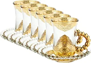 Harmony 12Pc Cawa Cup Set Golden Design
