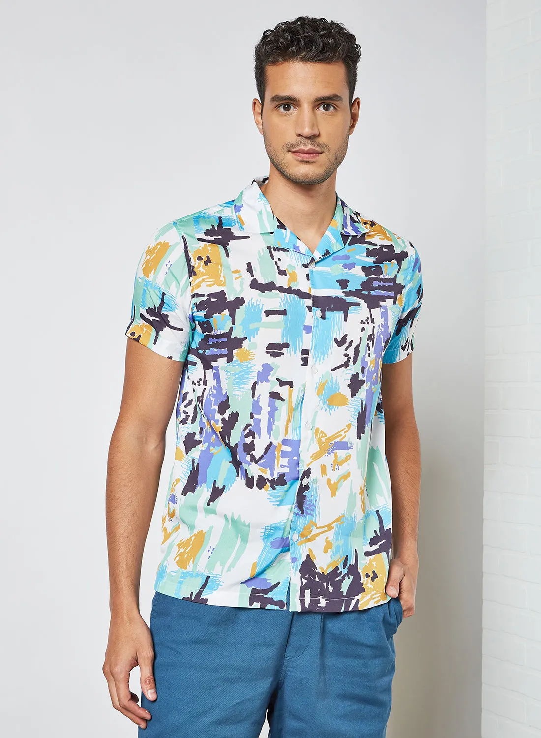 STATE 8 Abstract Print Shirt Multicolour