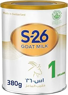 Nestle S26 Goat Milk Stage 1 Starter Infant Formula, From 0 to 6 Months, 380g, White
