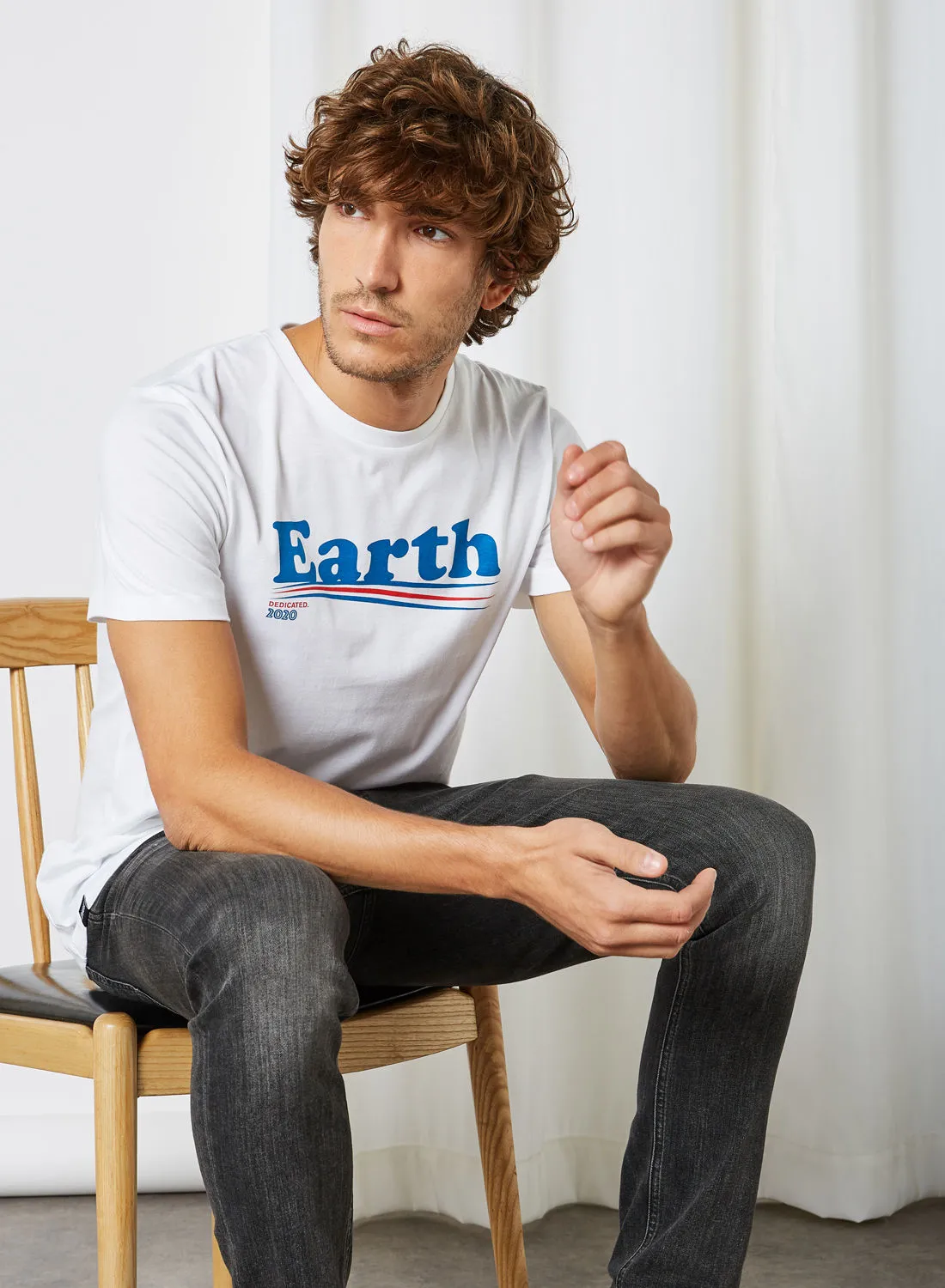 DEDICATED T-shirt Stockholm Vote Earth White
