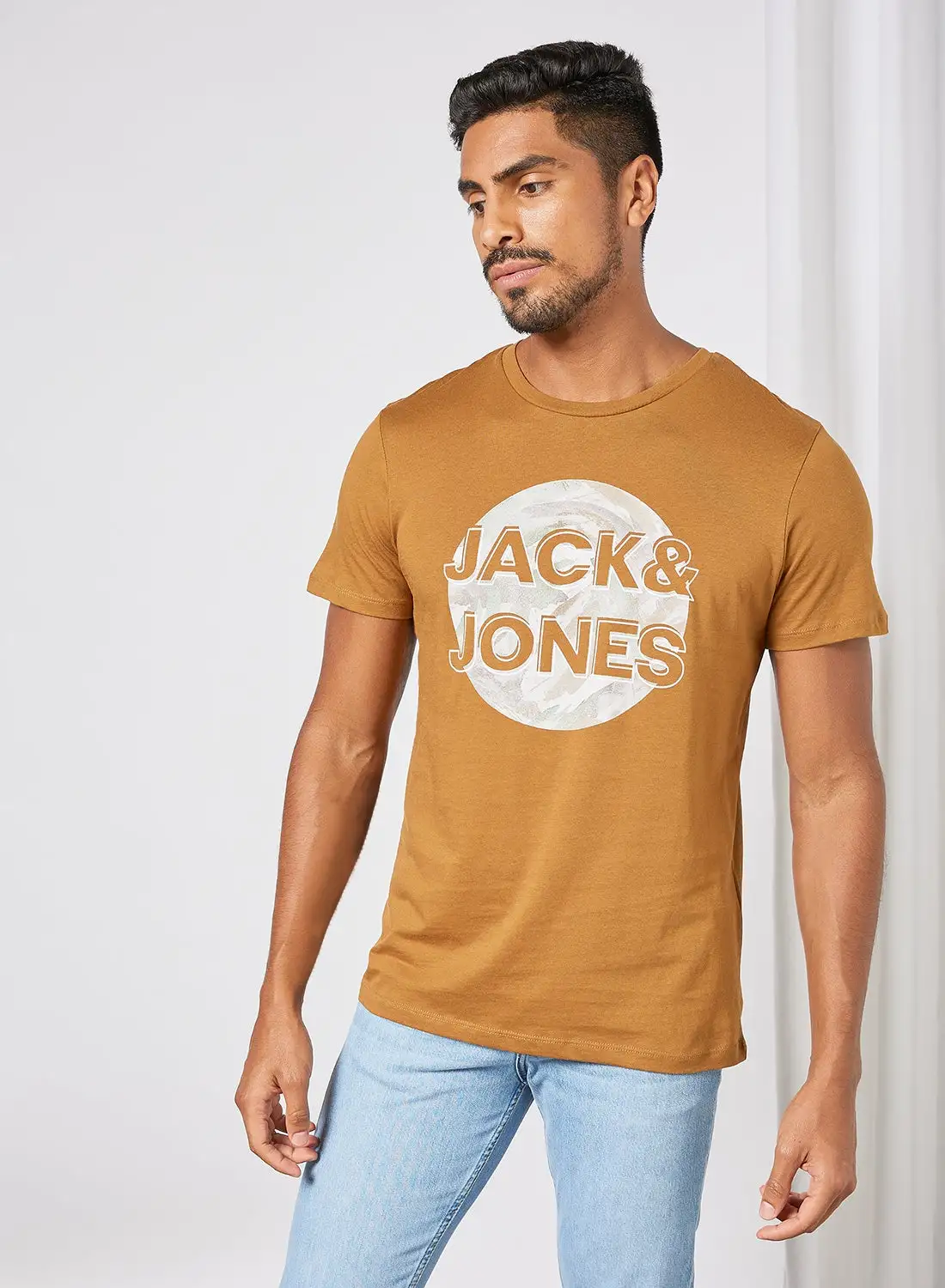 JACK & JONES Signature T-Shirt بني