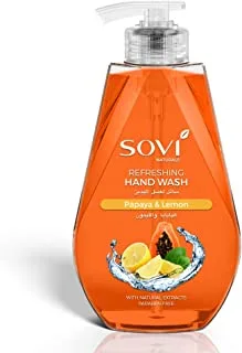 Sovi Soothing Hand Wash 250 ml, Papaya and Lemon