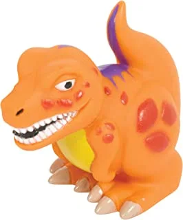 Orange Dinosaur Rubber Squirt Toy - 12 Pcs., One Size