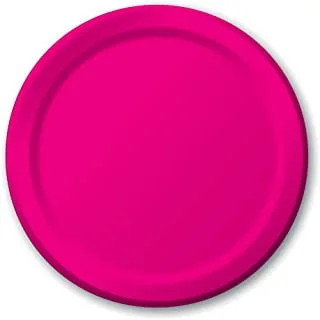 Creative Converting Touch Of Colour Lunch Plate Pack of 24, Hot Magenta, 10-Inch Size