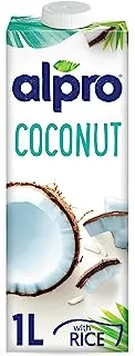 Alpro Coconut Drink 100% Vegan, Gluten Free, Dairy Free, Suitable for Vegetarians, Naturally Lactose Free, 1 Litre