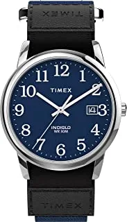 Timex Easy Reader 35 ملم ساعة نافذة التاريخ بسوار سريع الالتفاف