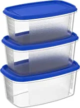 Cosmoplast Plastic Food Savers Oval Containers Set