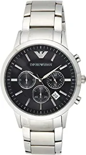 Emporio Armani multifunction stainless steel watch, 43mm case size