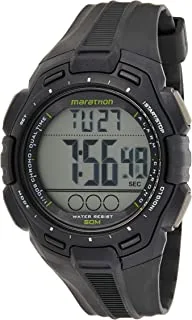 Timex Marathon With Lcd Dial Digital Display And Black Resin Strap Watch For Men