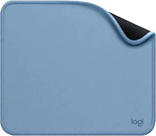 Logitech Mouse Pad - Studio Series, Computer Mouse Mat with Anti-slip Rubber Base, Easy Gliding, Spill-Resistant Surface, Durable Materials, Portable, in a Fresh Modern Design - Blue Grey