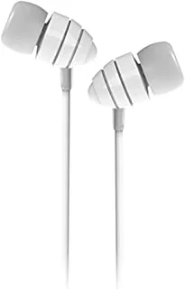Joyroom jr-el112 3.5mm conch wired in-ear stereo earphone with microphone, white