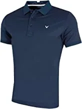 Callaway Golf 2018 Mens Opti-Dri X Range Contrast Tipped Polo Shirt Dress Blues Large