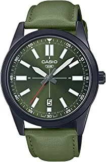 Casio Analog Green Dial Men's Watch - MTP-VD02BL-3EUDF