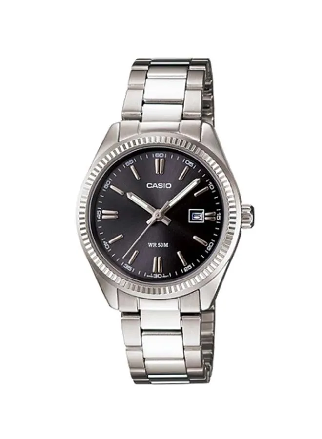 CASIO Women's Stainless Steel Analog Wrist Watch MTP-1302D-1A1VDF - 39 mm - Silver