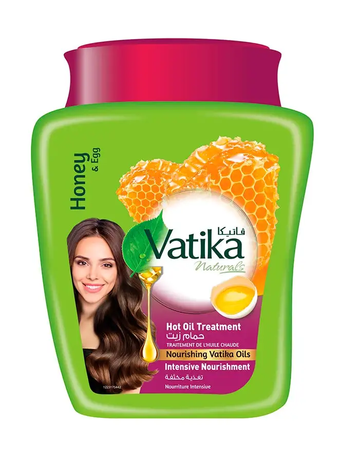 Vatika Naturals Intensive Nourishment Hammam Zaith Hot Oil Treatment Infused With Honey And Egg For Deep Hydration And Moisturization 1kg