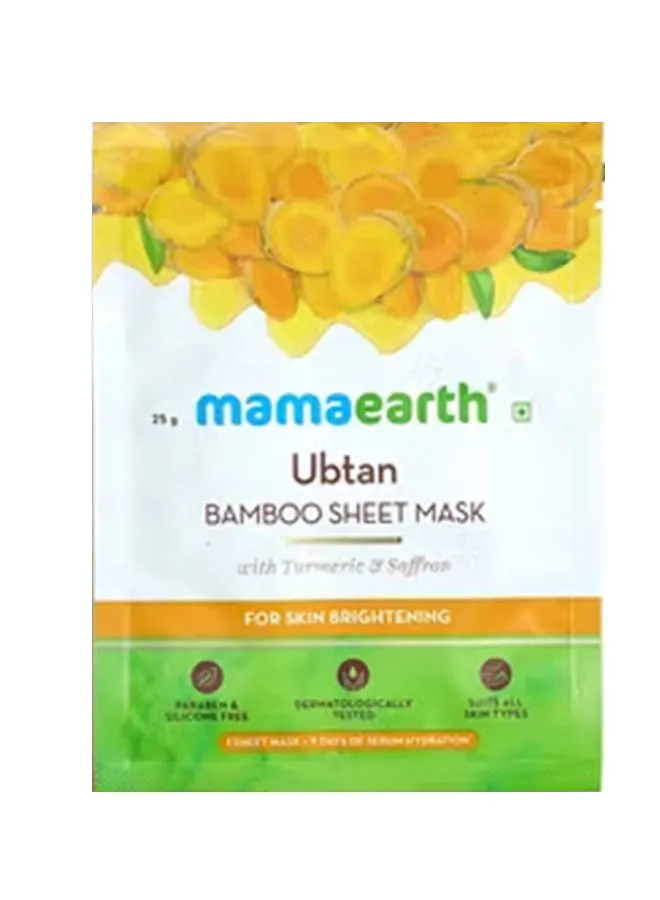 Mamaearth Ubtan Bamboo Sheet Mask