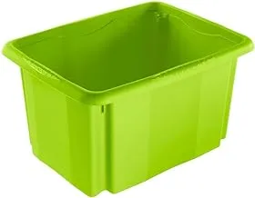 صندوق تكديس دائري من كيبر إميل ، سعة 15 لتر ، أخضر