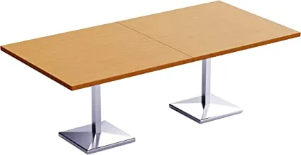 MahmayiAREan 500PE - طاولة مؤن معيارية ذات 8 مقاعد مربعة | طاولة المؤن للأماكن الداخلية ، والخارجية ، وغرفة المعيشة ، واستخدام المطبخ_240 سم ، من خشب الجوز الخفيف