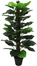 YATAI نباتات اصطناعية شبه طبيعية من نبات Scindapsus Aureus حوالي 1.6 متر - شجرة صناعية خارجية مع وعاء بلاستيك - نباتات للمنزل الداخلي - نباتات مزيفة للشرفة - نباتات صناعية في الهواء الطلق