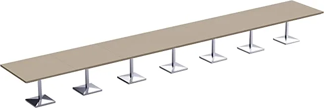 MahmayiAREan 500PE - 28 Seater Square Modular Pantry Table | طاولة المؤن للأماكن الداخلية والخارجية وغرفة المعيشة واستخدام المطبخ _840 سم_نهاية