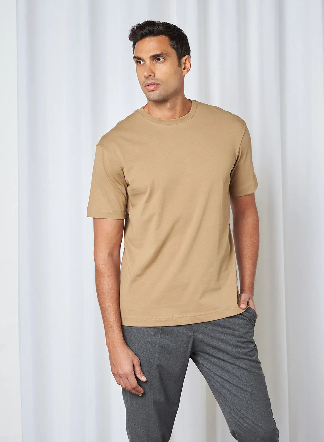Selected Homme Solid T-Shirt Kelp(17-1022