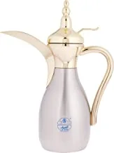 AL-DEWAN 1.0L S/S VACUUM COFFEE POT(STAIN BODY, WITH GOLD HANDLE AND LID)