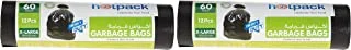 Hotpack Hd Garbage Bag Roll - Twin Pack, 60 Gallon, X-Large (24 Pieces)