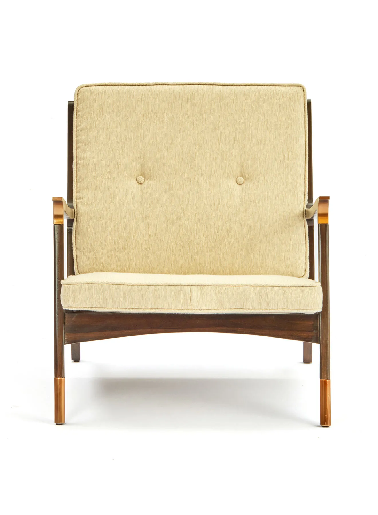 ebb & flow Armchair Luxurious - In Dark Brown Wooden Chair Size 700 X 840 X 760