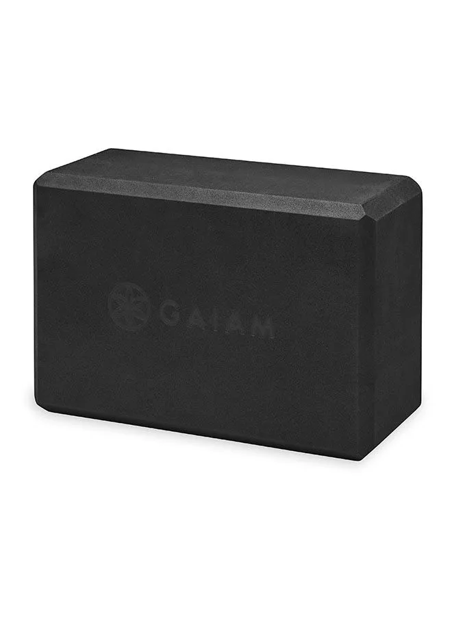 Gaiam Yoga Block And Strap Combo Black