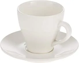 Symphony 60mlContempo Espresso Cup & Saucer Set - 8 Pieces,White
