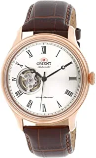 Orient Open Heart Automatic Leather Strap Rose Gold Watch SAG00001S0