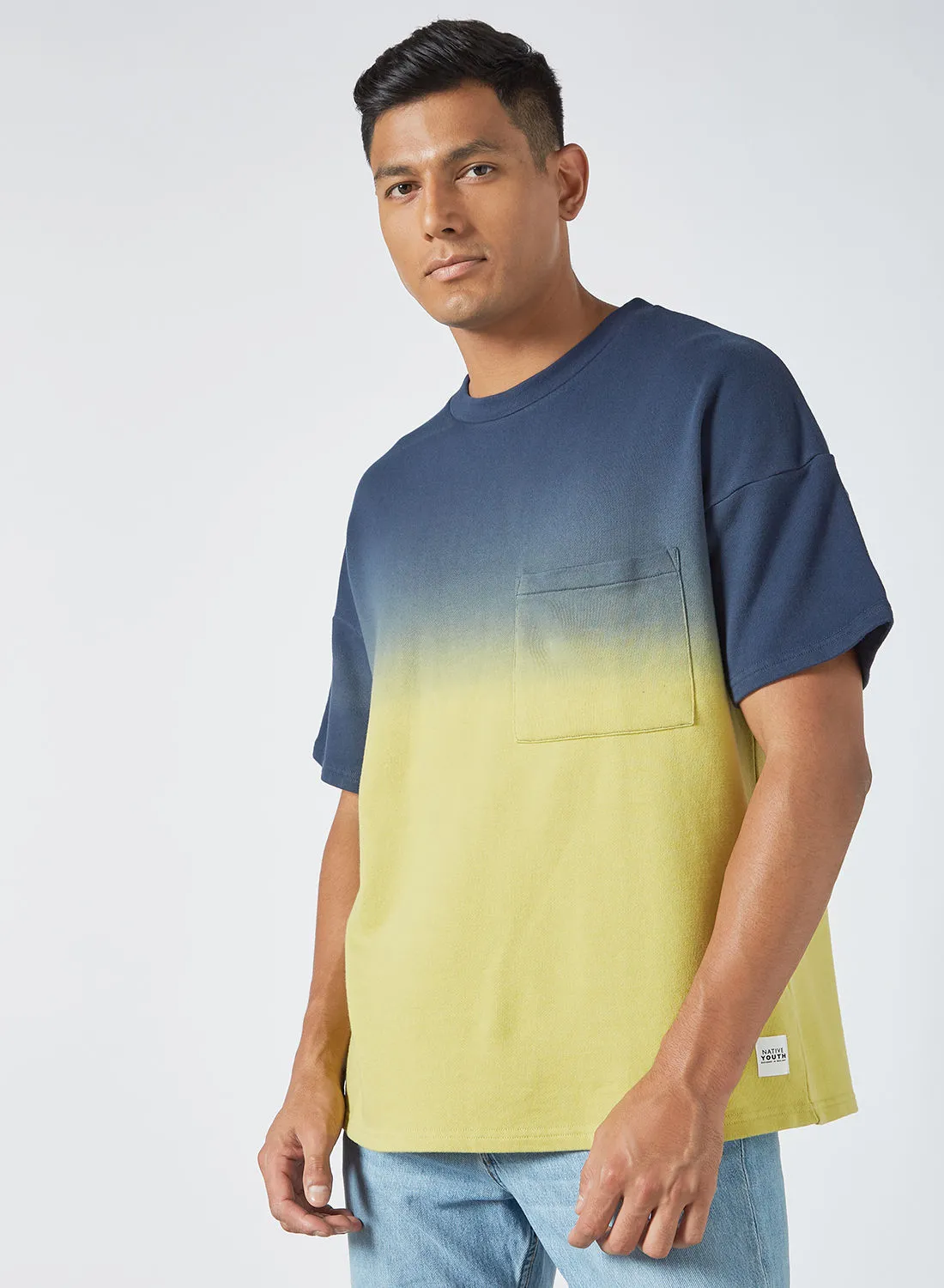 Native Youth Ombre Relaxed Fit T-Shirt Multicolor
