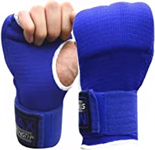 Max Strength-Boxing Hand Wraps Inner Gloves (Blue, L/XL)