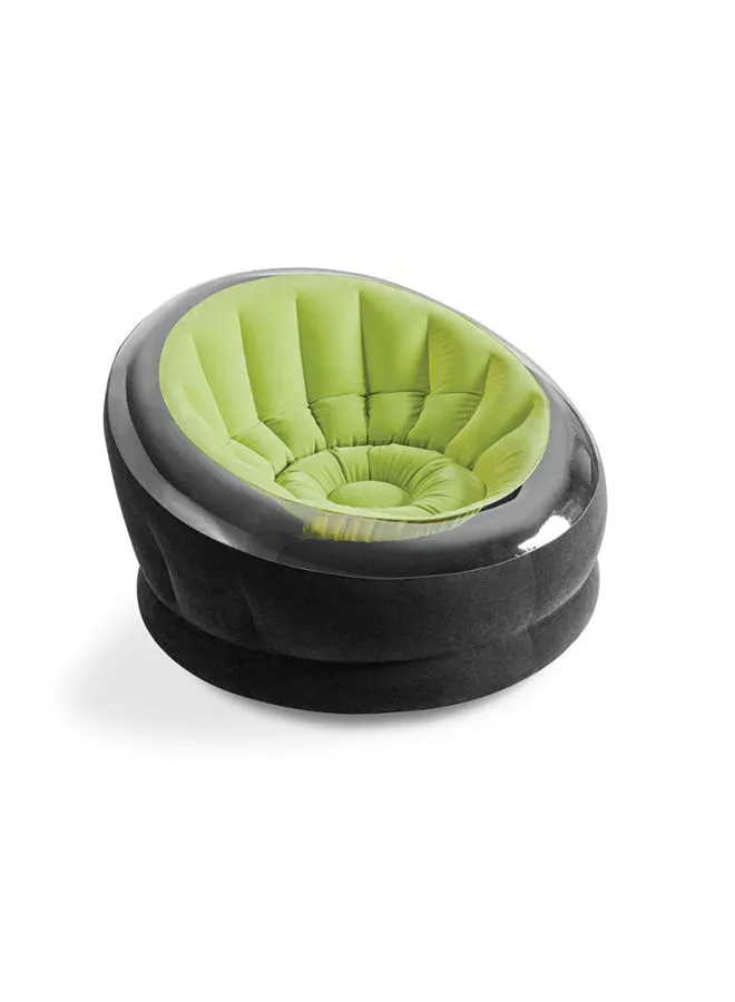 INTEX Empire Inflatable Chair Black/Green 44x43x27inch