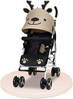 Nurtur Luca Baby/Kids Lightweight Stroller – (0 – 36 months), Storage Basket, Detachable Bumper, 5-Point Safety Harness, Compact Design, Shoulder Strap (Official Nurtur Product, Multicolor