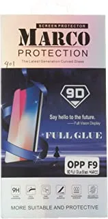 Oppo F9 Pro Full Coverage 5D Tempered Glass, Full Edge-To-Edge 5D Screen Protector (Black