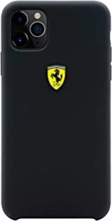 Ferrari SF Silicone Hard Case Logo Shield For iPhone 11 Pro - Dark Gray