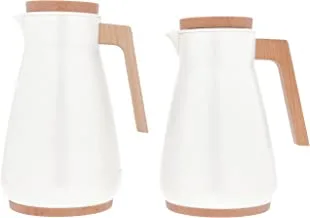 Alsaif Gallery Thermos Set 2-Pieces, Beige/White