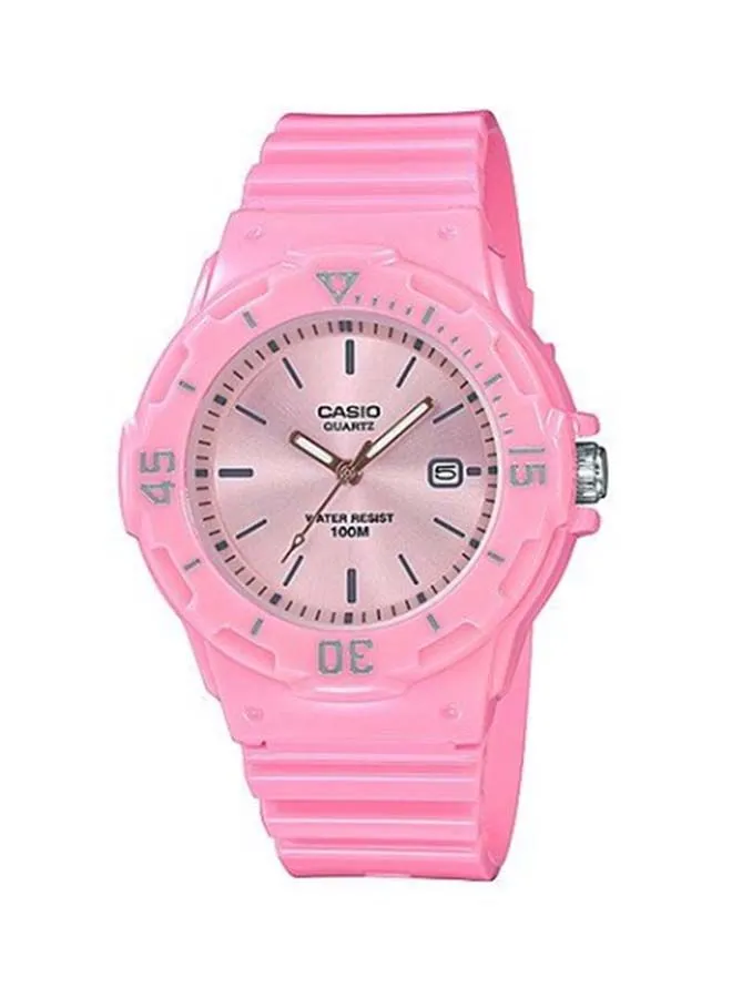 CASIO Women's Resin Analog Wrist Watch LRW-200H-4E4VDF - 39 mm - Pink