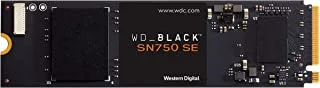 WD_BLACK 1 تيرابايت SN750 SE NVMe محرك أقراص الحالة الصلبة للألعاب الداخلية - Gen4 PCIe ، M.2 2280 ، حتى 3600 ميجابايت / ثانية