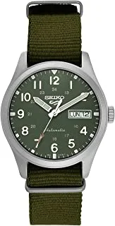 Seiko Men AnalogoUS Automatic Watch With Nylon Strap SRPG33K1, Olivgrün