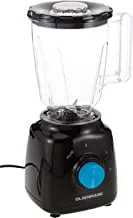 Olsenmark Blender, 2 In 1, 400W - Portable 1.5L & 0.2L Dry Blending Jar - 2 Speed with Pulse | Stainless Steel Blades | Safety Interlock | Ideal for Smoothies, Juice, Milkshakes & More