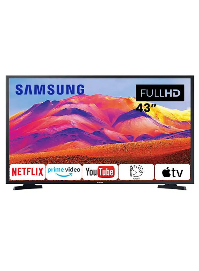 Samsung 43-Inch Full HD Smart Android TV With Built In Receiver UA43T5300AUXUM 43T5300-Black Black