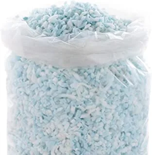 Linenspa Shredded Memory Foam - Craft Foam - Replacement Fill for Pillows, Bean Bags, Chairs, Dog Beds, Stuffed Animals, and Crafts, 2.5 Lbs, Blue